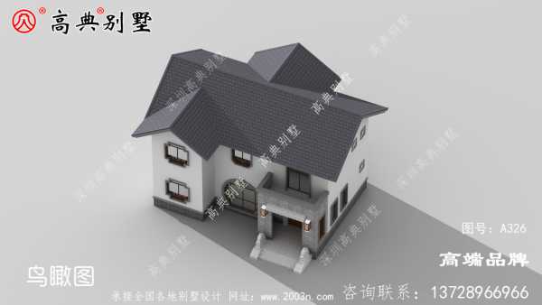 中式风格二层小户型别墅