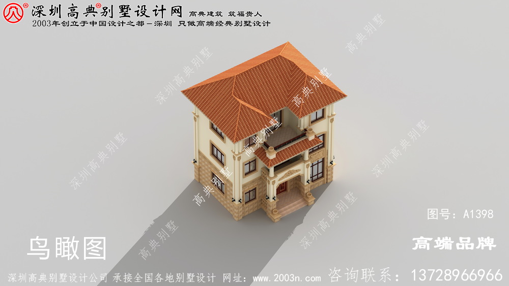 2021年 最新款 简约 大气 的三层 别墅设计图 及户型平面图 ，建造 村中的家园 ，引领 乡村 新潮流 。